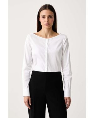 Mos Mosh Camicia Da Donna Con Cotone - Bianco