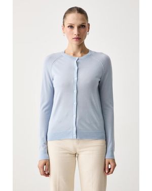 BOSS Cardigan Da Donna - Blu