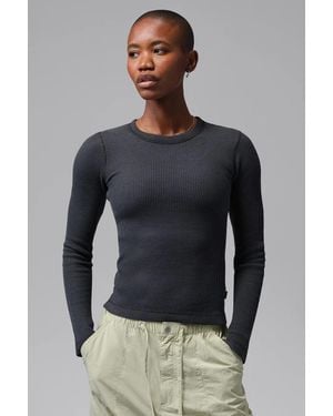 Nike Maglietta A Maniche Lunghe Da Donna Con Cotone Flight - Grigio
