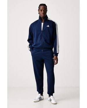 adidas Set Di Tuta Da Uomo Con Cotone Three Stripes - Blu