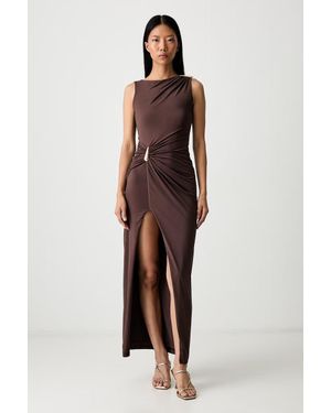 Bardot Vestito Reed - Marrone