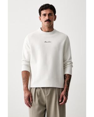 Guess A Maniche Lunghe Da Uomo Con Cotone - Grigio
