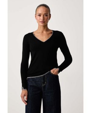 Liu Jo Maglione Da Donna Con Viscosa - Nero