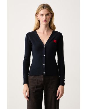 MAX&Co. Cardigan Elegante Da Donna Con Misto Cashmere Giorno - Nero
