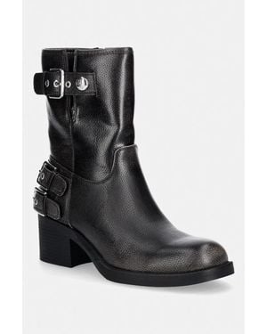 Guess Stivali Alla Caviglia Tacchi Bassi Da Donna Matwell2 - Nero