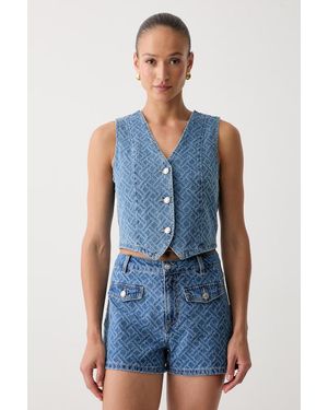 Morgan Gilet Monopetto Da Donna - Blu