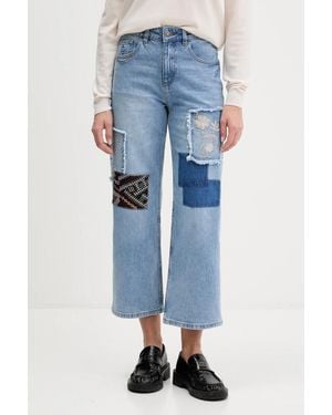 Desigual Jeans Patche - Blu