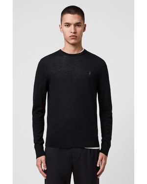 AllSaints Maglione Mode Merino Crew - Blu