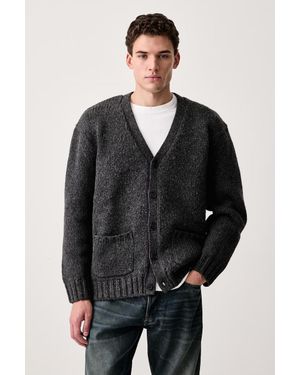 Levi's Levi's Cardigan Elegante Da Uomo Con Misto Lana Mammoth - Nero
