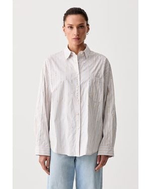 Isabelle Blanche Camicia Da Donna Con Cotone - Bianco