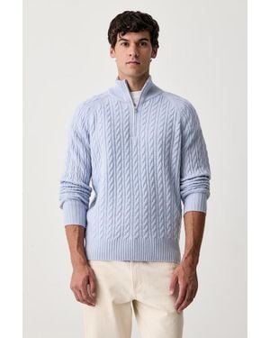 BOSS Maglione Da Uomo Con Lana H-Furore - Blu