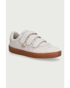 Lacoste Baseshot Strap Sneakers Da Donna - Bianco