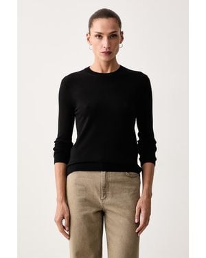 Weekend by Maxmara Maglione Da Donna Con Misto Seta Wkdsicilia - Nero