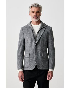 Baldessarini Giacca Da Uomo Con Lana - Grigio