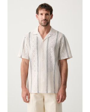 Lindbergh Camicia Da Uomo Con Cotone - Bianco