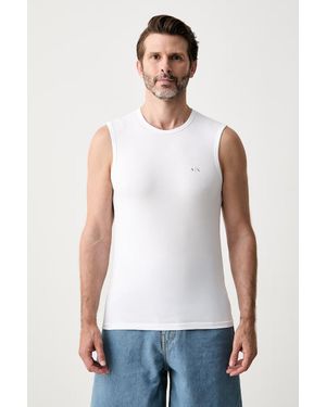 ARMANI EXCHANGE Top Da Uomo - Bianco