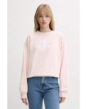 Calvin Klein Felpa Da Donna Con Cotone - Bianco