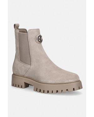 Guess Stivali Sulla Banchina Da Donna - Grigio