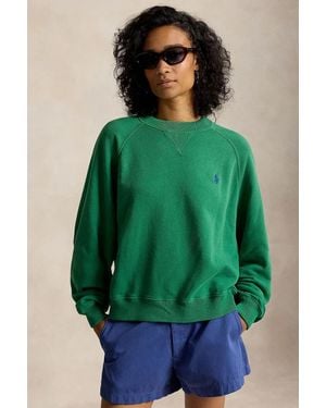 Polo Ralph Lauren Felpa Da Donna Con Cotone - Verde