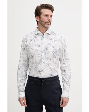 Joop! Camicia Da Uomo Con Lino - Bianco