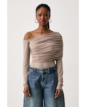 Guess Body Da Donna Con Misto Lana X Leonie Hanne - Blu