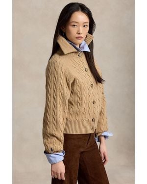 Polo Ralph Lauren Cardigan Da Donna - Neutro