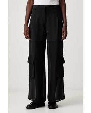 Sisley Pantaloni Da Donna - Nero
