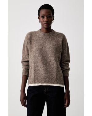 A.P.C. Maglione Da Donna Con Lana Pull Candice - Marrone