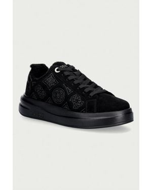 Guess Estrela Sneakers Da Donna - Nero