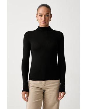 Marella A Maniche Lunghe Da Donna Con Viscosa Emme By - Nero