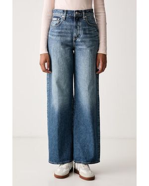 Calvin Klein Wide Leg Da Donna - Blu