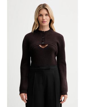 Isabelle Blanche Cardigan Con Lana - Nero