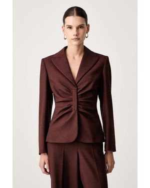 Marella Giacca Da Donna Con Misto Lana Mllfumana - Rosso