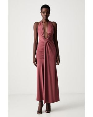 Bardot Vestito Drappeggiato Ines - Rosso