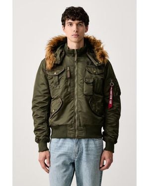 Alpha Industries Giacca Bomber Da Uomo Aviation Jackets Deflector - Verde