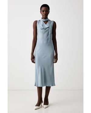 Marella Vestito Svasato Mlstropico - Blu