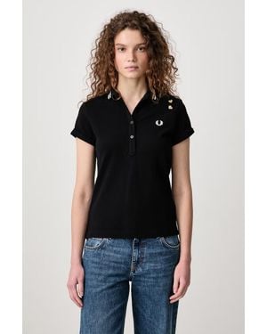 Fred Perry Polo Da Donna - Nero