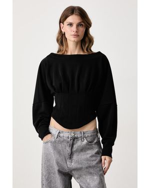 Haveone Camicetta Corsetto Da Donna - Nero