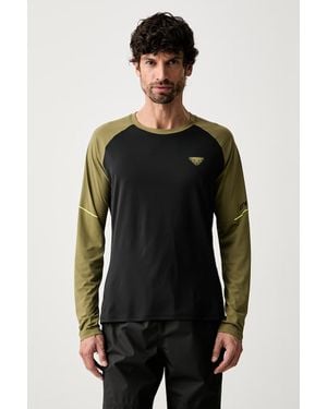 Dynafit Maglietta A Maniche Lunghe Sportiva Da Uomo Alpine Pro - Nero