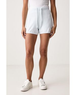 Guess Pantaloncini Loungewear Da Donna Aria - Bianco