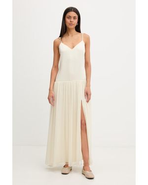 Bardot Vestito Svasato - Neutro