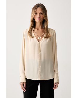 Silvian Heach Camicetta Da Donna Dathio - Neutro