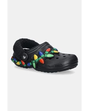 Crocs™ Pantofole Classic Lined Holiday Lights Clog - Blu