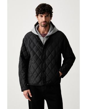 Guess Giacca Di Mezza Stagione Da Uomo - Nero