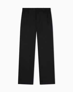 ARMANI EXCHANGE Oxford Lyocell Pants - Black