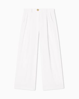 ARMANI EXCHANGE Fluid Fabric Pants - White