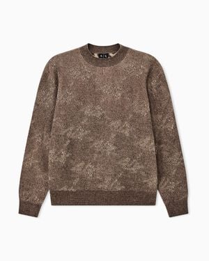 ARMANI EXCHANGE Regular Fit Pullover - Brown