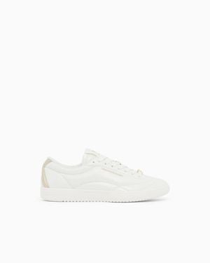 ARMANI EXCHANGE Sneakers With Coated Upper And Rubber Sole - White