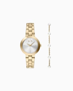 ARMANI EXCHANGE Steel Strap Watches - White