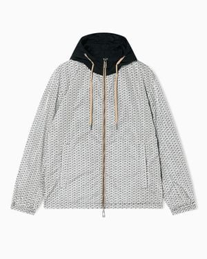 ARMANI EXCHANGE Ultralight Nylon Blouson With Iridescent Effect - Gray